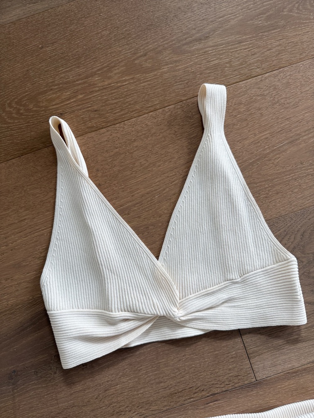 Meshki Cream Knit Two-Piece Set - Crop Top & Maxi Skirt - Picture 3 of 4